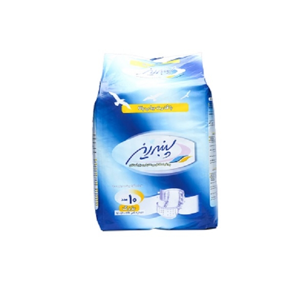پوشک بزرگسال پنبه ریز 10 عددی