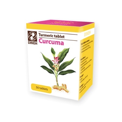 قرص کورکوما (زردچوبه) دینه 50 عددی