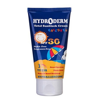 کرم ضد آفتاب کودکان SPF30 هیدرودرم مناسب انواع پوست 50 گرم
