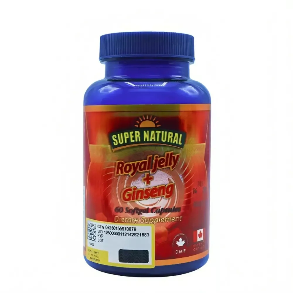 کپسول رویال ژلی و جینسینگ سوپر نچرال 60 عددی