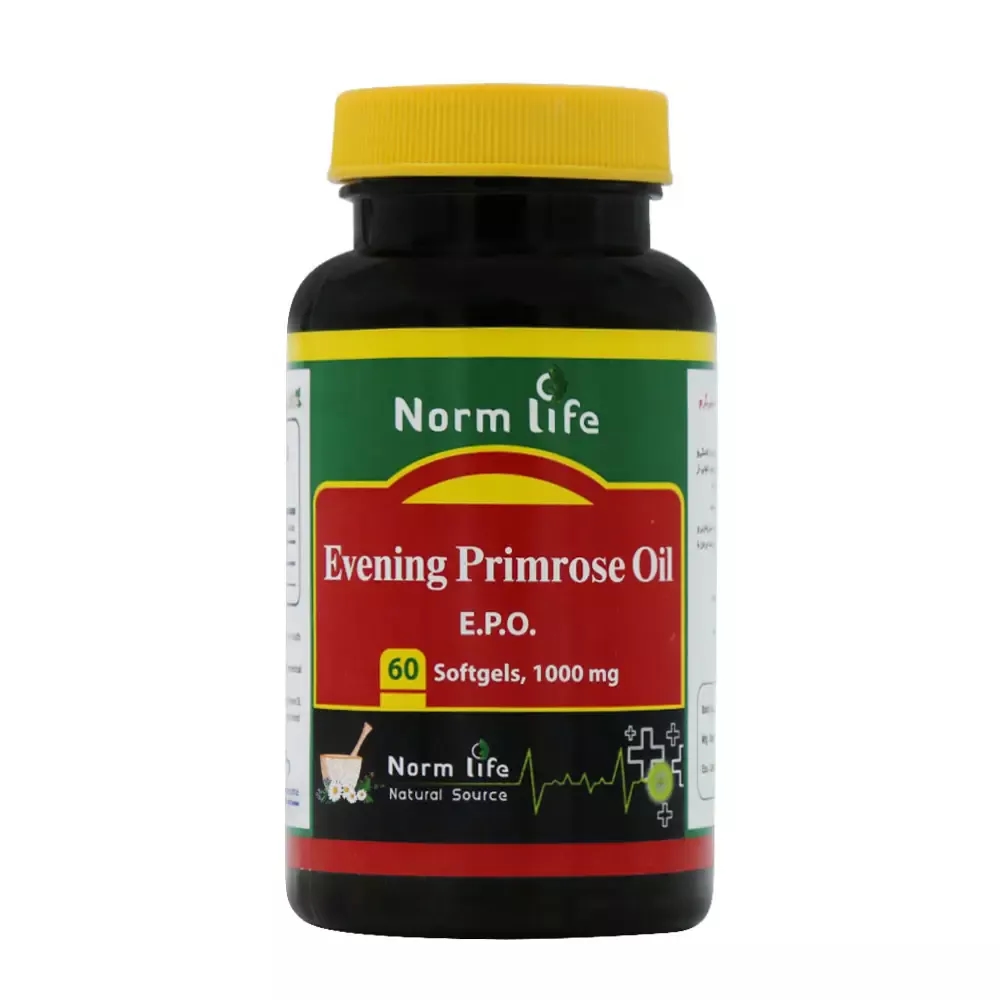 کپسول ایوینینگ پرایم رز اویل (روغن گل مغربی) 1000 میلی گرم نورم لایف 60 عددی