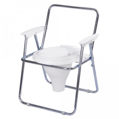 Drive Folding Steel Bedside Commode