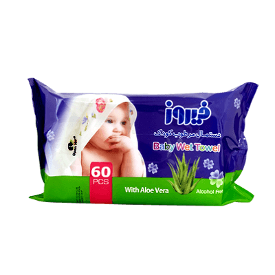 دستمال مرطوب کودک آلوئه ورا فیروز