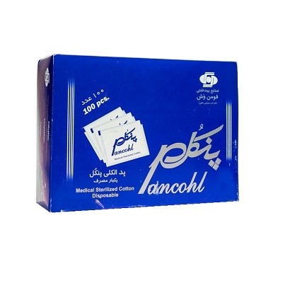 پد الکلی یکبار مصرف پنکل 100 عددی