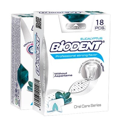 BIODENT Double Oral Care Suger Free Chewing Gum