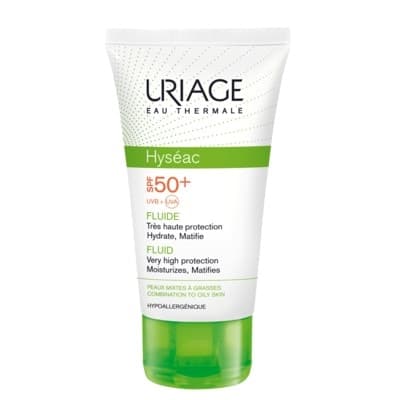 فلویید ضد آفتاب هیسه اک SPF50 اوریاژ مناسب پوست های چرب و مختلط و دارای آکنه50 میلی لیتر