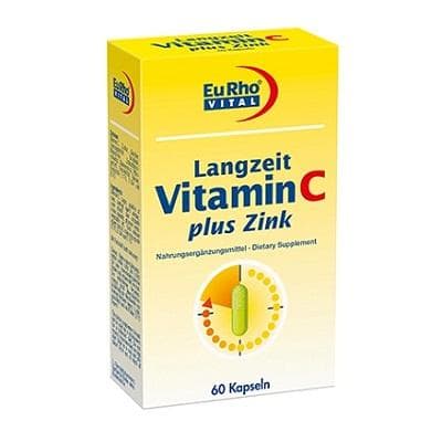 کپسول ویتامین ث و روی یوروویتال 60 عددی