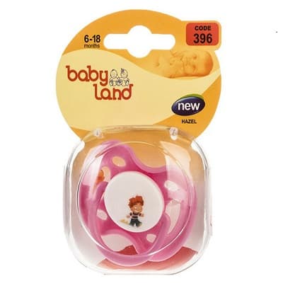 پستانک بی بی لند طرح دار سایز 6 تا 18 ماه کد 396