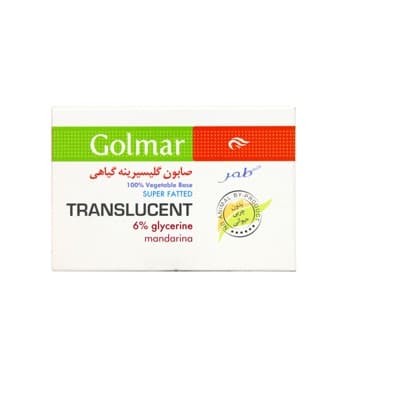 صابون گیاهی گلیسیرینه 6% ماندارینا گلمر مناسب پوست خشک 120 گرم