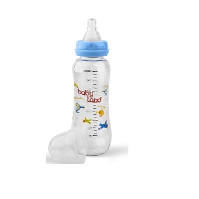 شیشه شیر بزرگ کلاسیک فندقی بی بی لند 240 میلی لیتر