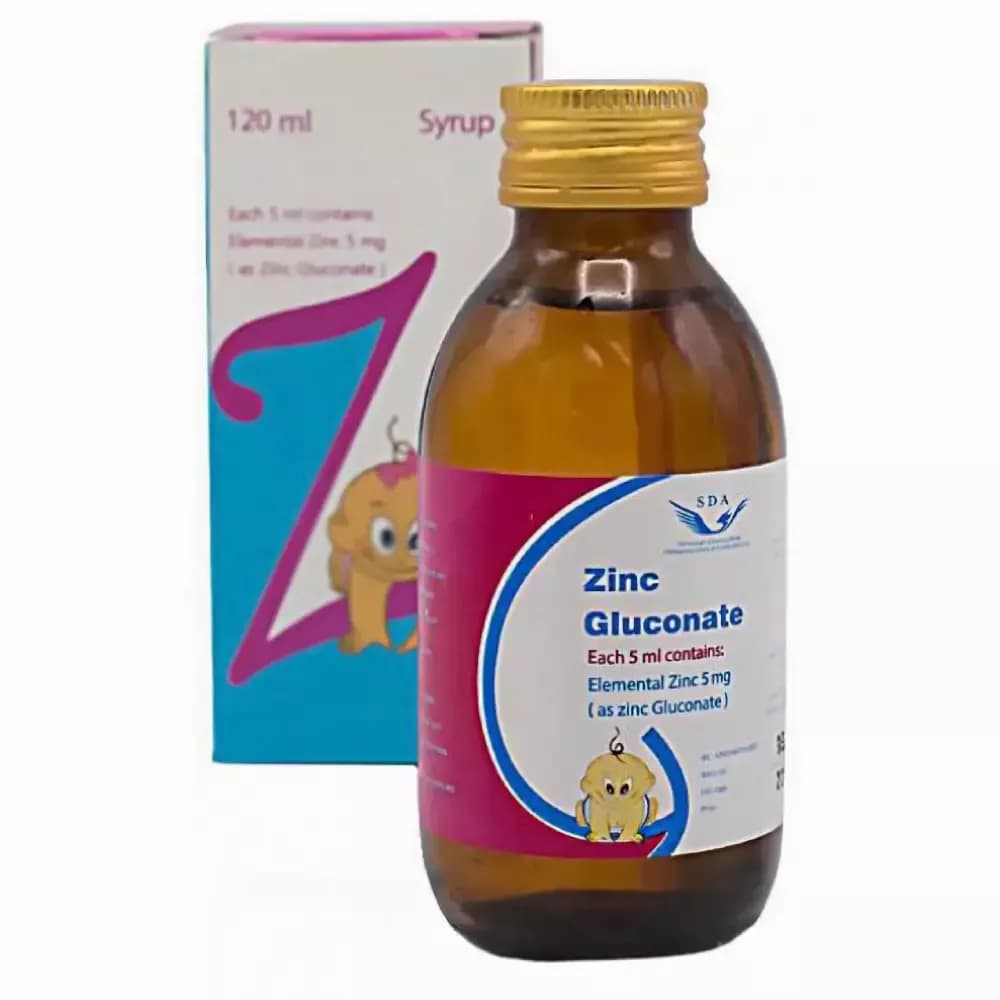 شربت زینک گلوکونات سیمرغ دارو عطار 5 میلی گرمی 120 میلی لیتر