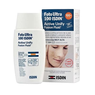 فلوئید ضدآفتاب فوتو اولترا 100 اکتیو یونیفای فیوژن SPF100 بی رنگ ایزدین 50 میلی لیتر