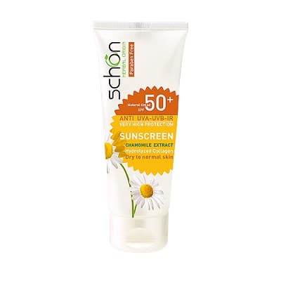 کرم ضد آفتاب با رنگ طبیعی SPF50 شون مناسب پوست خشک تا معمولی 50 میلی لیتر