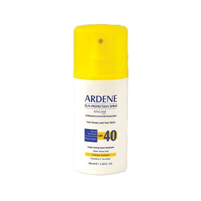 اسپری ضد آفتاب SPF40 آردن مناسب پوست معمولی تا خشک 100 میلی لیتر