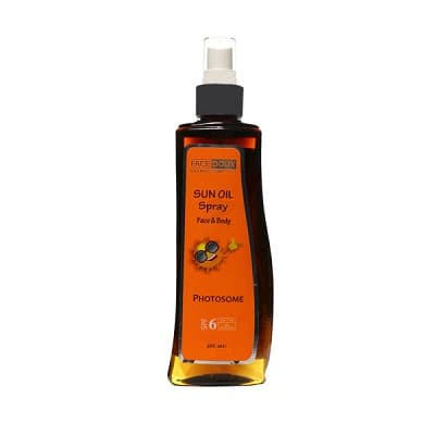 اسپری روغن آفتاب SPF6 فوتوزوم فیس دوکس مناسب انواع پوست 230 میلی لیتر