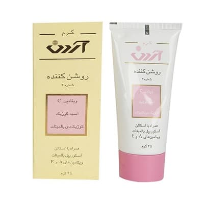 کرم روشن کننده شماره 2 حاوی اسید کوژیک آردن مناسب انواع پوست 45 گرم