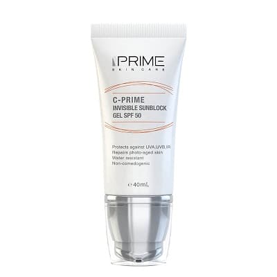ژل ضد آفتاب ویتامین سی SPF50 پریم مناسب انواع پوست 40 میلی لیتر