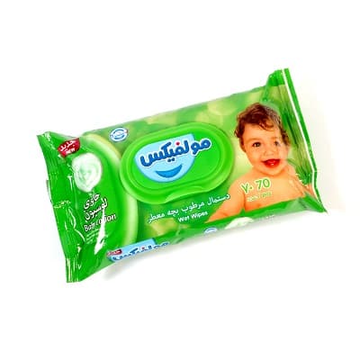 دستمال مرطوب کودک معطر مولفیکس 70 عددی