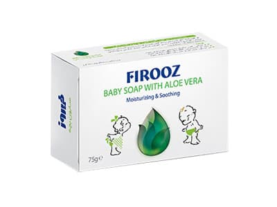 صابون بچه آلوئه ورا فیروز مناسب پوست خشک و حساس 75 گرم