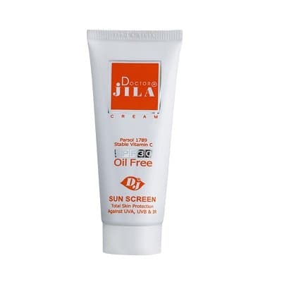 کرم ضد آفتاب SPF30 فاقد چربی بی رنگ دکتر ژیلا مناسب پوست های چرب و معمولی 30 گرم