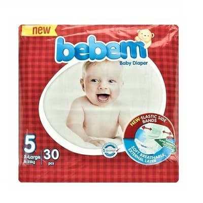 پوشک کامل بچه سایز 5 ببم 30 عددی