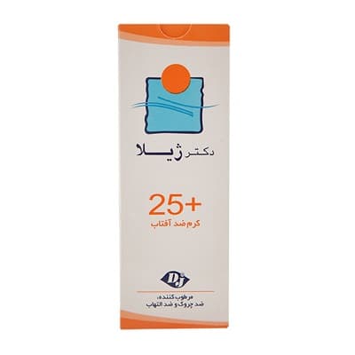 کرم ضد آفتاب SPF25 بی رنگ دکتر ژیلا مناسب انواع پوست 60 گرم