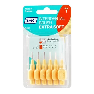 مسواک بین دندانی بسیار نرم تپه 6 عددی