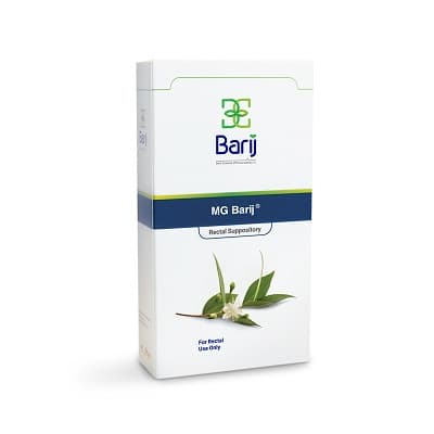 شیاف مقعدی ام جی باریج اسانس 14 عددی