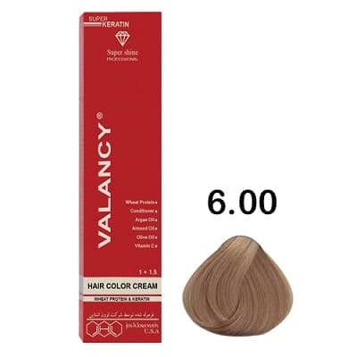 رنگ مو بلوند تیره قوی شماره 6.00 والانسی 100 میلی لیتر