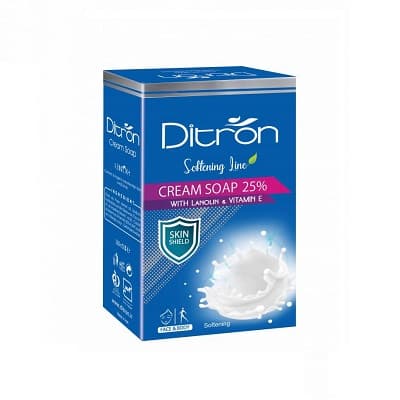 صابون گیاهی کرم دار 25% دیترون مناسب پوست خشک 110 گرم جدید