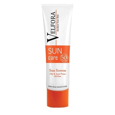 کرم ضدآفتاب spf50 بی رنگ ولفرا مناسب پوست چرب و مستعد آکنه 40 گرم