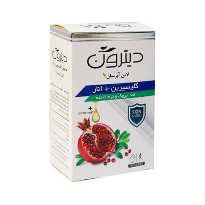 صابون ضد چروک و نرم کننده گلیسیرین انار دیترون 110 گرم