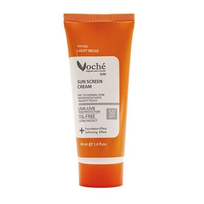 کرم ضد آفتاب SPF50 بژ روشن وچه مناسب پوست های خشک و معمولی 40 میلی لیتر