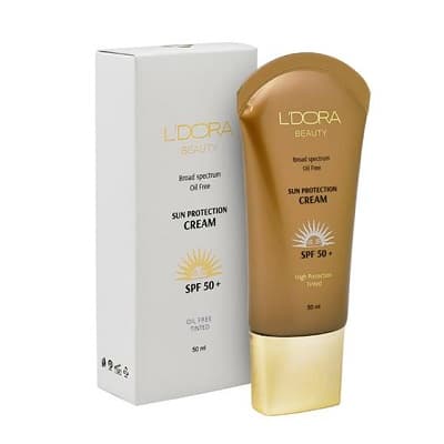 کرم ضدآفتاب رنگی و فاقد چربی SPF50 لدورا 50 میلی لیتر