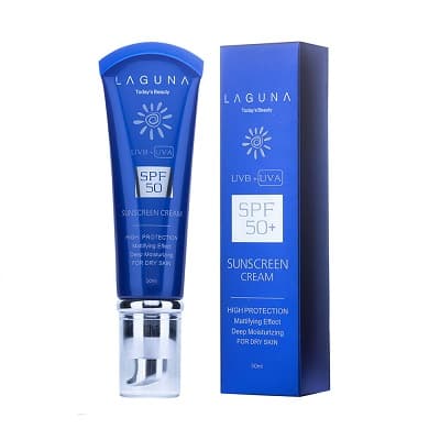 کرم ضد آفتاب بدون رنگ SPF50 لاگونا مناسب پوست خشک 50 میلی لیتر