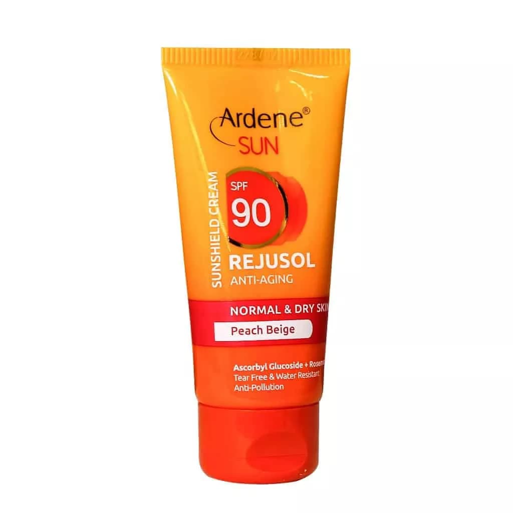 کرم ضد آفتاب رنگی بژ هلویی SPF90 آردن
