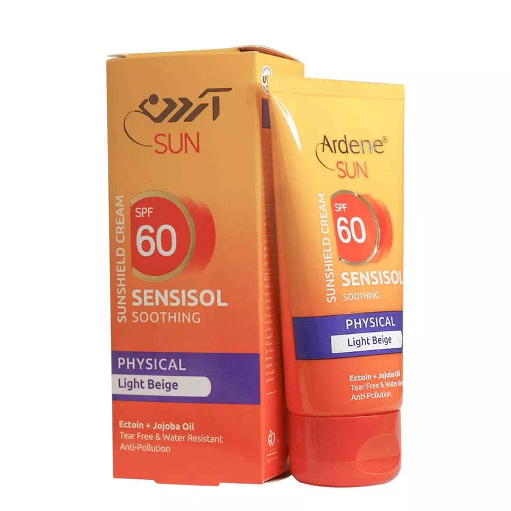 کرم ضد آفتاب بژ روشن آردن SPF60 مناسب پوست حساس و خشک 50 گرم