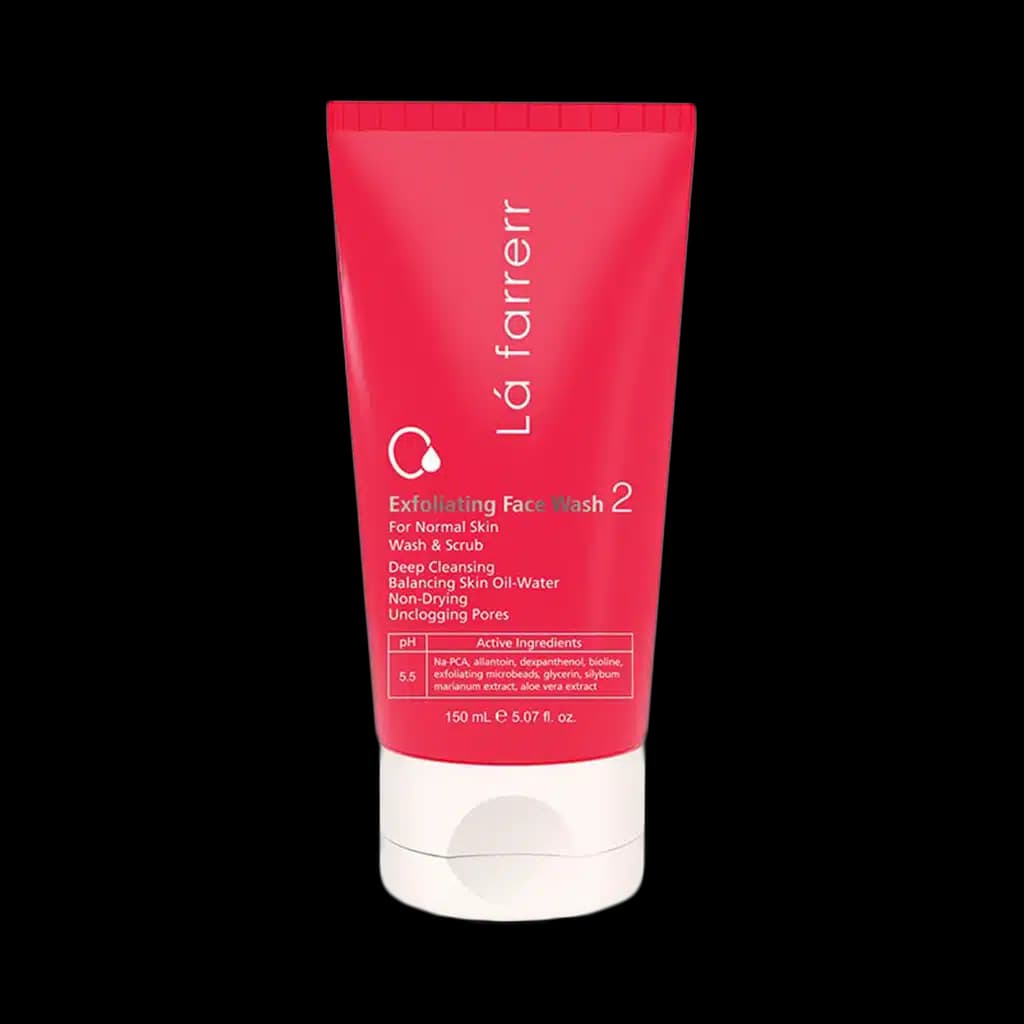 ژل شستشوی صورت با اثر لایه برداری لافارر مخصوص پوست معمولی 150 میلی لیتر