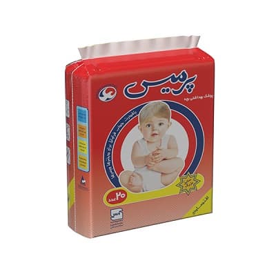 پوشک معمولی بچه پرمیس سایز بزرگ 20 عددی