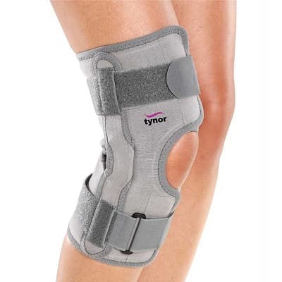 زانوبند آتل دار متحرک با کش دوبل D-09 سایز بزرگ تاینور