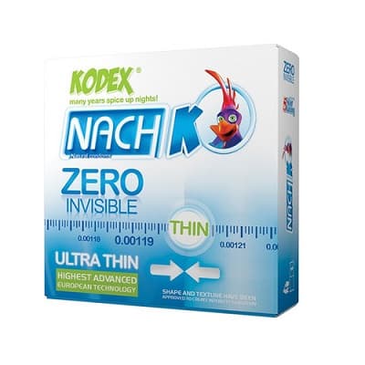 کاندوم نامرئی مدل زیرو ناچ کدکس 3 عددی