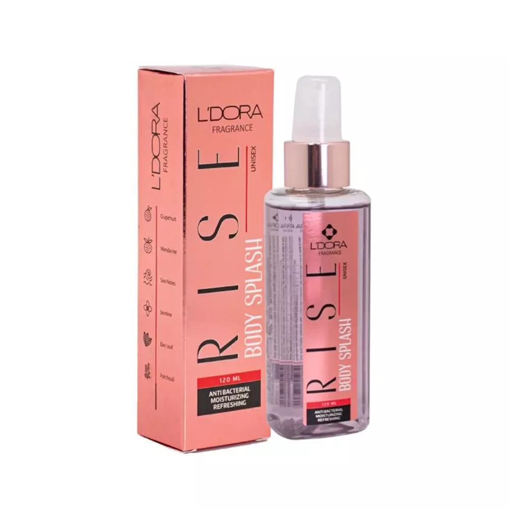 اسپری خوشبوکننده بدن مدل Rise لدورا فرگرنس 120 میلی لیتر