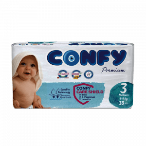 پوشک بچه سایز 3 کانفی پرمیوم 38 عددی
