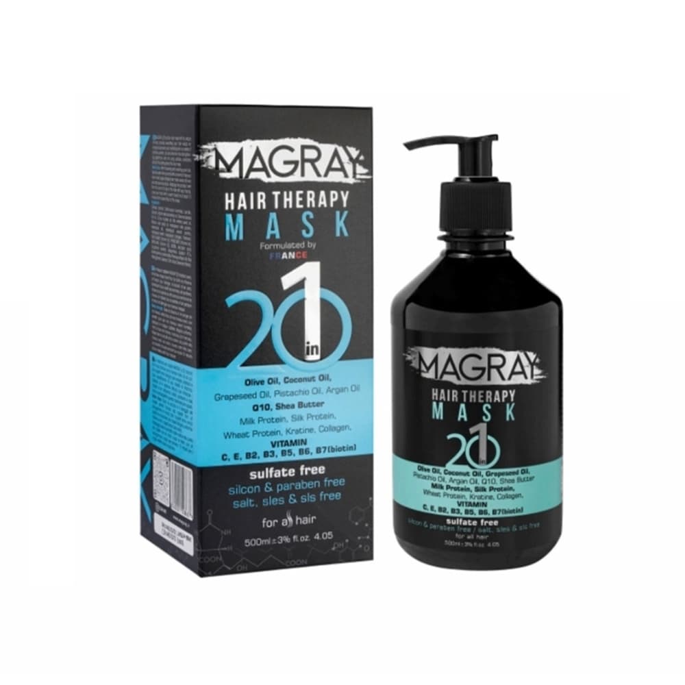 ماسک تقویت کننده انواع مو بدون آبکشی ماگرای 500 میلی لیتر