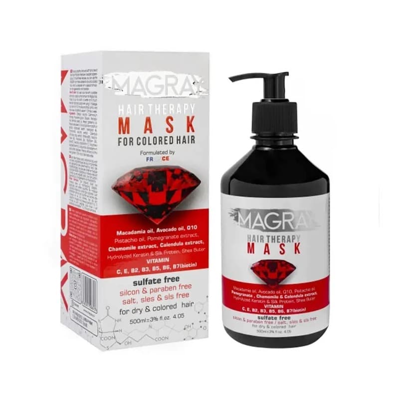 ماسک تقویت کننده موی رنگ شده ماگرای 500 میلی لیتر